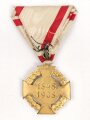 k.u.k. Österreich, Jubiläumskreuz 1908, bronze vergoldet, am Dreiecksband