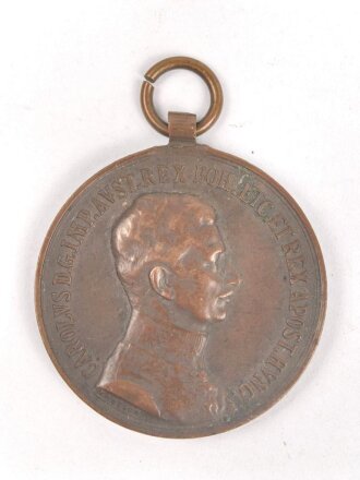 k.u.k. Österreich, bronzene Tapferkeitsmedaille 1916, Kaiser Karl