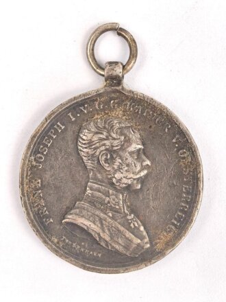 k.u.k. Österreich, kleine silberneTapferkeitsmedaille , Franz Joseph I.