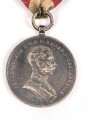 k.u.k. Österreich, kleine silberneTapferkeitsmedaille , Franz Joseph I., an Dreiecksband