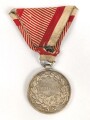 k.u.k. Österreich, kleine silberne Tapferkeitsmedaille 1916, Kaiser Karl, an Dreiecksband