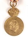 k.u.k. Österreich, Bronzene Militärverdienstmedaille "Signum Laudis" , Franz Joseph I. , an Dreiecksband
