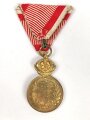k.u.k. Österreich, Bronzene Militärverdienstmedaille "Signum Laudis" , Franz Joseph I. , an Dreiecksband