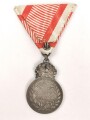 k.u.k. Österreich, Silberne Militärverdienstmedaille "Signum Laudis" , 1916, Kaiser Karl , an Dreiecksband