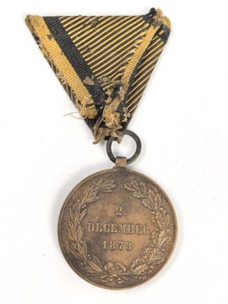 k.u.k. Österreich, Kriegsmedaille 1873, an Dreiecksband