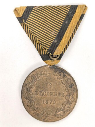 k.u.k. Österreich, Kriegsmedaille 1873, an Dreiecksband