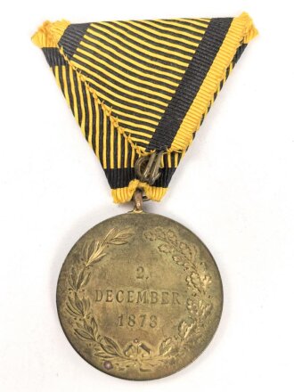 k.u.k. Österreich, Kriegsmedaille 1873, an Dreiecksband