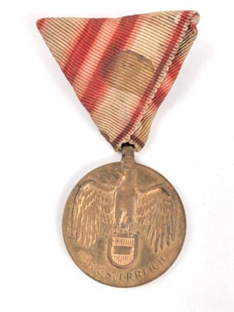 Österreich,  Kriegserinnerungsmedaille 1914-1918, an Dreiecksband