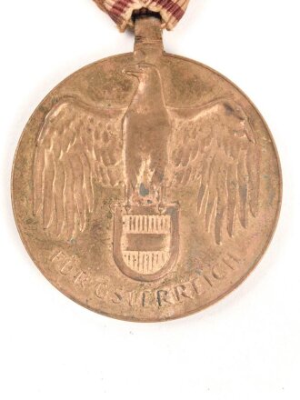 Österreich,  Kriegserinnerungsmedaille 1914-1918, an Dreiecksband