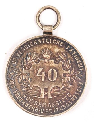 Österreich 1. Republik ( 1919–1934 )  Feuerwehr- und Rettungsmedaille 40 Jahre