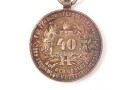 Österreich 1. Republik ( 1919–1934 )  Feuerwehr- und Rettungsmedaille 40 Jahre, an Dreiecksband