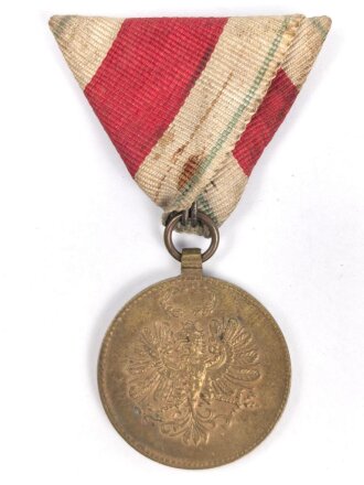 Österreich 1. Republik ( 1919–1934 )  Erinnerungsmedaille für die Landesverteidigung von Tirol 1914-1918, an Dreiecksband