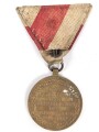 Österreich 1. Republik ( 1919–1934 )  Erinnerungsmedaille für die Landesverteidigung von Tirol 1914-1918, an Dreiecksband