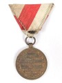 Österreich 1. Republik ( 1919–1934 )  Erinnerungsmedaille für die Landesverteidigung von Tirol 1914-1918, an Dreiecksband