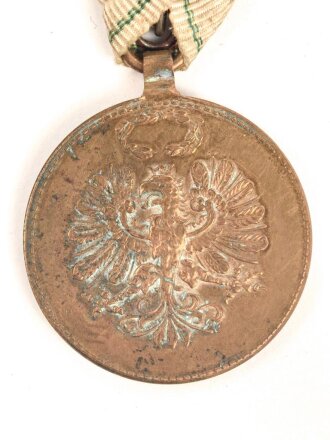 Österreich 1. Republik ( 1919–1934 )  Erinnerungsmedaille für die Landesverteidigung von Tirol 1914-1918, an Dreiecksband