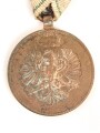 Österreich 1. Republik ( 1919–1934 )  Erinnerungsmedaille für die Landesverteidigung von Tirol 1914-1918, an Dreiecksband