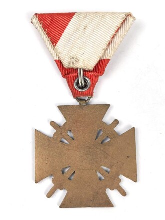 Österreich 1. Republik ( 1919–1934 )  Österreich Ehrenkreuz ,,Für Heimat und Volk 1939-1945" an Dreiecksband