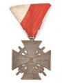 Österreich 1. Republik ( 1919–1934 )  Österreich Ehrenkreuz ,,Für Heimat und Volk 1939-1945" an Dreiecksband