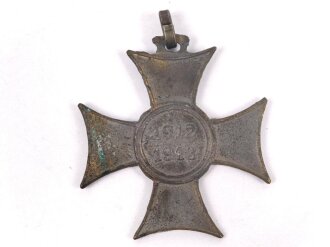 k.u.k. Österreich, Erinnerungskreuz 1912/1913, Kriegsmetall