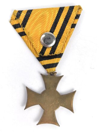 k.u.k. Österreich, Erinnerungskreuz 1912/1913, Buntmetall, an Dreiecksband