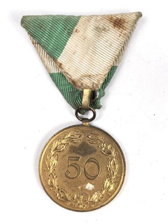 Österreich Mitgliedsabzeichen des Landeskameradschaftsbundes Steiermark in gold, an Dreiecksband