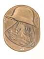 Österreich, Armabzeichen der Steiermärkischen Heimwehren, Blechschild bronziert, 35 x 45mm