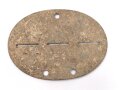 Erkennungsmarke Wehrmacht aus Zink " R. SCH. K. ERSATZ.KP. NR. 1403" ungereinigtes Stück