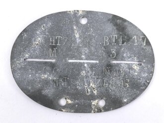Erkennungsmarke Wehrmacht aus Zink " L. SCHTZ....