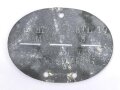Erkennungsmarke Wehrmacht aus Zink " L. SCHTZ. ERS.BATL.7"