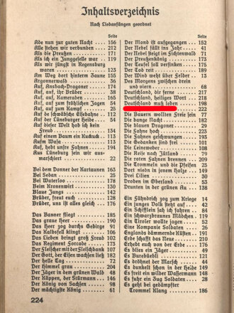 Morgen marschieren wir - Liederbuch der Deutschen Soldaten, 226 Seiten, Einband löst sich