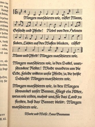 Morgen marschieren wir - Liederbuch der Deutschen Soldaten, 226 Seiten, Einband löst sich