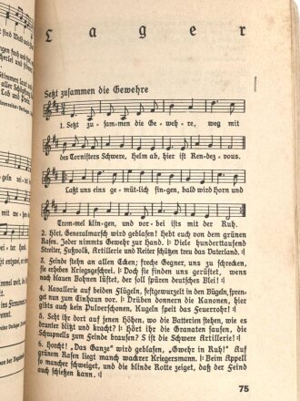 Morgen marschieren wir - Liederbuch der Deutschen Soldaten, 226 Seiten, Einband löst sich
