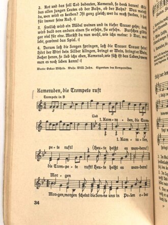 Morgen marschieren wir - Liederbuch der Deutschen Soldaten, 226 Seiten, Einband löst sich