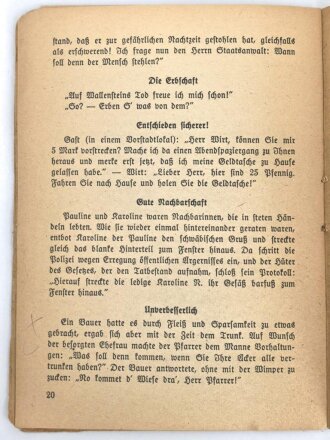 Feldpost "Da lacht der Soldat - Anekdoten und Witz", Einband löst sich, 32 Seiten, A6