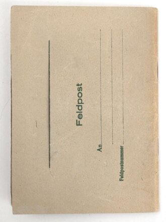 Feldpostreihe des Gaues Südhannover - Braunschweig Folge 1, 46 Seiten, auf der letzten Seite etwas herausgeschnitten, A6