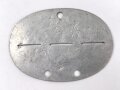 Erkennungsmarke aus Aluminium " 5/Res. Flakabt. 435 "5 / Reserve Flakabteilung 435, deutlich getragenes Stück
