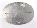 Erkennungsmarke aus Aluminium " J. Pz. A. E. Kp. 212 " deutlich getragenes Stück