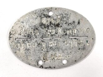 Erkennungsmarke aus Aluminium " 1 Schtz. Ers. Komp....