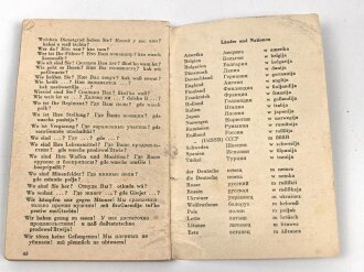 Wehrmacht - Sprachführer "Deutsch-Russisch"48 Seiten, A6