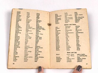 Wehrmacht - Sprachführer "Deutsch-Englisch"46 Seiten, A6