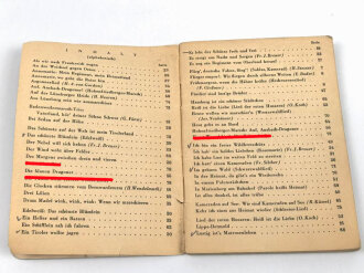 "Das neue Soldaten Liederbuch" Textbuch mit Melodien 2 stimmig, 80 Seiten, A6, Einband gerissen
