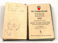 Der Soldatenfreund (Ausgabe A : Heer) Taschenjahrbuch für die Wehrmacht mit Kalender 1942, über 300 Seiten, Einband löst sich, Maße 7,5 x 12,5 cm