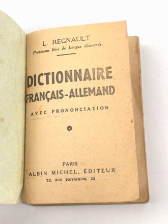 Französischer Sprachführer Französisch - Deutsch / Deutsch - Französisch, 120 Seiten, Maße 7,5 x 11,5 cm