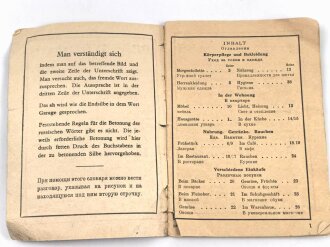 "Bilder - Wörterbuch" zur Verständigung ohne Sprachkenntnisse" Ausgabe B, Deutsch - Russisch, 48 Seiten, A6, Seiten lösen sich