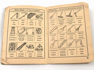 "Bilder - Wörterbuch" zur Verständigung ohne Sprachkenntnisse" Ausgabe B, Deutsch - Russisch, 48 Seiten, A6, Seiten lösen sich