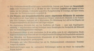 Tankausweiskarte zum Bezuge von Vergaserkraftstoff,...