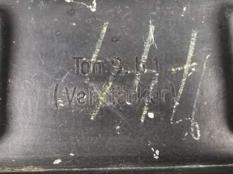 Tonschreiber b1 V ( Verstärker ) Ton.S. b1 ( V ) Wehrmacht. Hersteller jja  1944. Originallack, Funktion nicht geprüft, wiegt unverpackt etwa 32kg