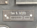 Tonschreiber b1 V ( Verstärker ) Ton.S. b1 ( V ) Wehrmacht. Hersteller jja  1944. Originallack, Funktion nicht geprüft, wiegt unverpackt etwa 32kg