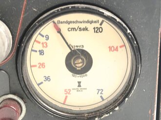 Tonschreiber B1 ( L ) Laufwerk , Ton.S. b1 ( L ) Wehrmacht. Hersteller jja  1944. Otiginallack, Funktion nicht geprüft