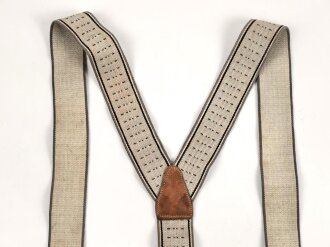 Hosenträger aus der Zeit des 2.Weltkrieg ,  getragen, der Stempel ist natürlich völliger Unsinn